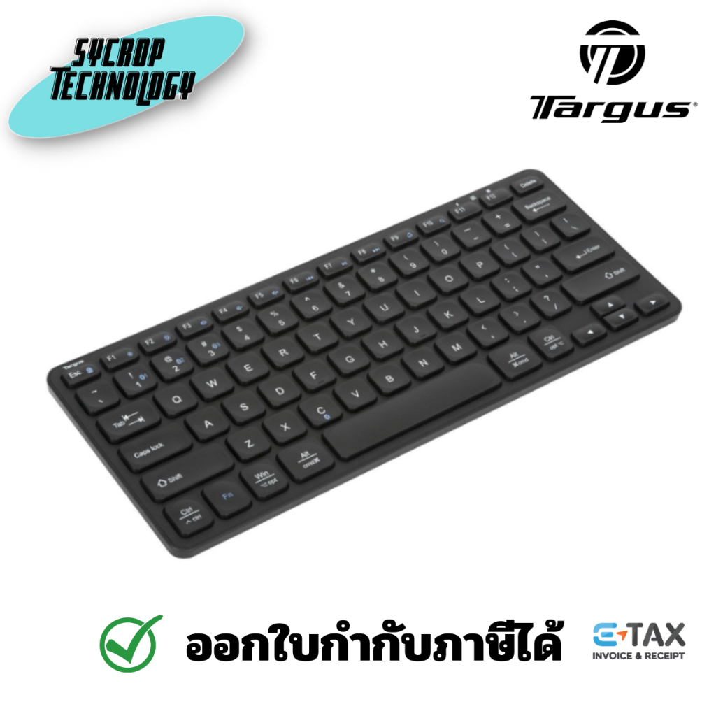 TARGUS TGS-AKB862 คีย์บอร์ดไร้สาย KB862 Compact Multi-device Bluetooth Keyboard