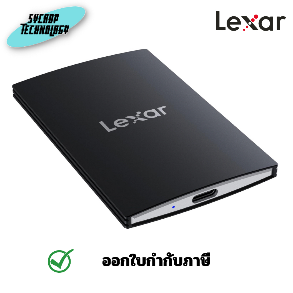 Lexar External Portable SSD USB 3.2 4TB Black LSL500X004T-RNBNG เอสดีดีพกพา ประกันศูนย์ - 512 GB