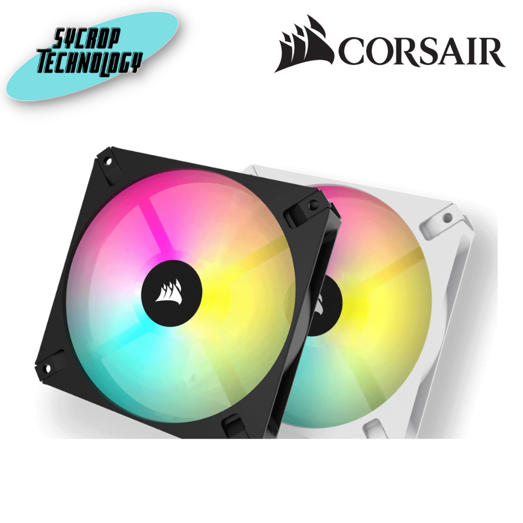 พัดลมเคส CASE FAN CORSAIR AR120 RGB ประกันศูนย์ เช็คสินค้าก่อนสั่งซื้อ - ดำ