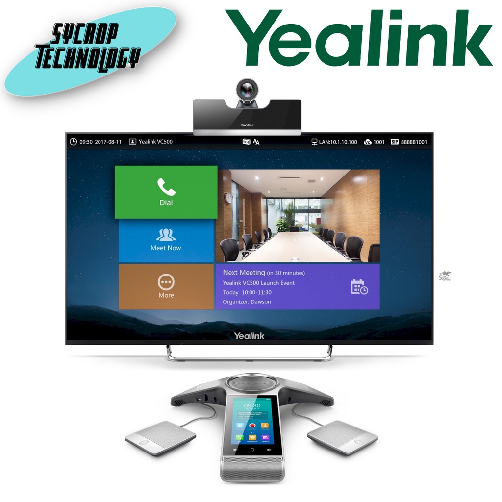Yealink Video Conferencing Endpoint รุ่น VC500-Phone-Wired-WP ประกันศูนย์ เช็คสินค้าก่อนสั่งซื้อ