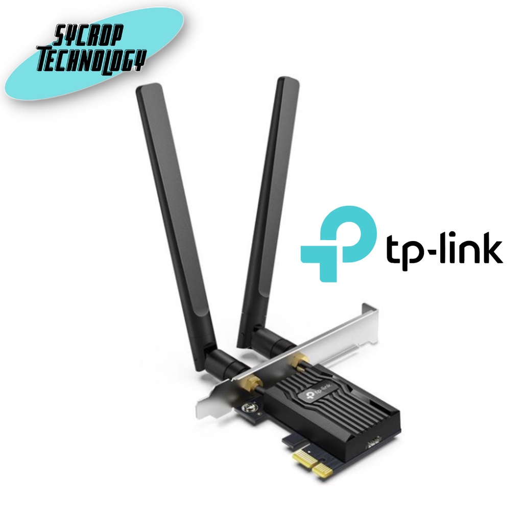 Wireless PCIe Adapter TP-LINK (Archer TX55E) AX3000 Dual Band WI-FI 6 Bluetooth ประกันศูนย์ เช็คสินค้าก่อนสั่งซื้อ