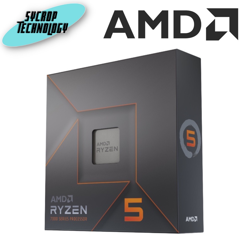 CPU AMD RYZEN 5 7600X/6 CORE/12 THREAD/PCle 5.0 (YD5-7600X593WOF) ประกันศูนย์ เช็คสินค้าก่อนสั่งซื้อ