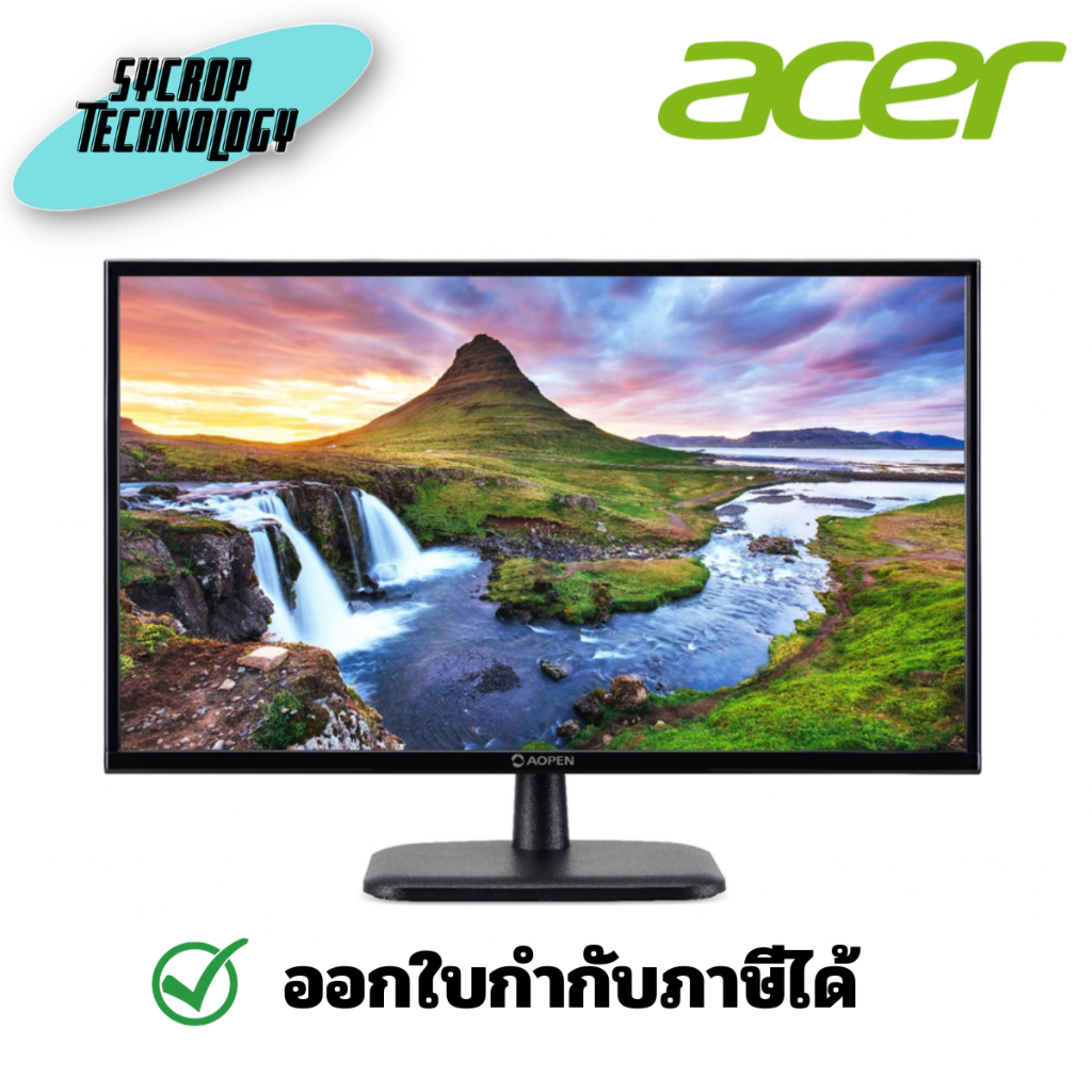 Acer จอมอนิเตอร์ Monitor Aopen LED 21.5" 22CV1QH3bi (UM.WC1ST.301) ประกันศูนย์ เช็คสินค้าก่อนสั่งซื้อ