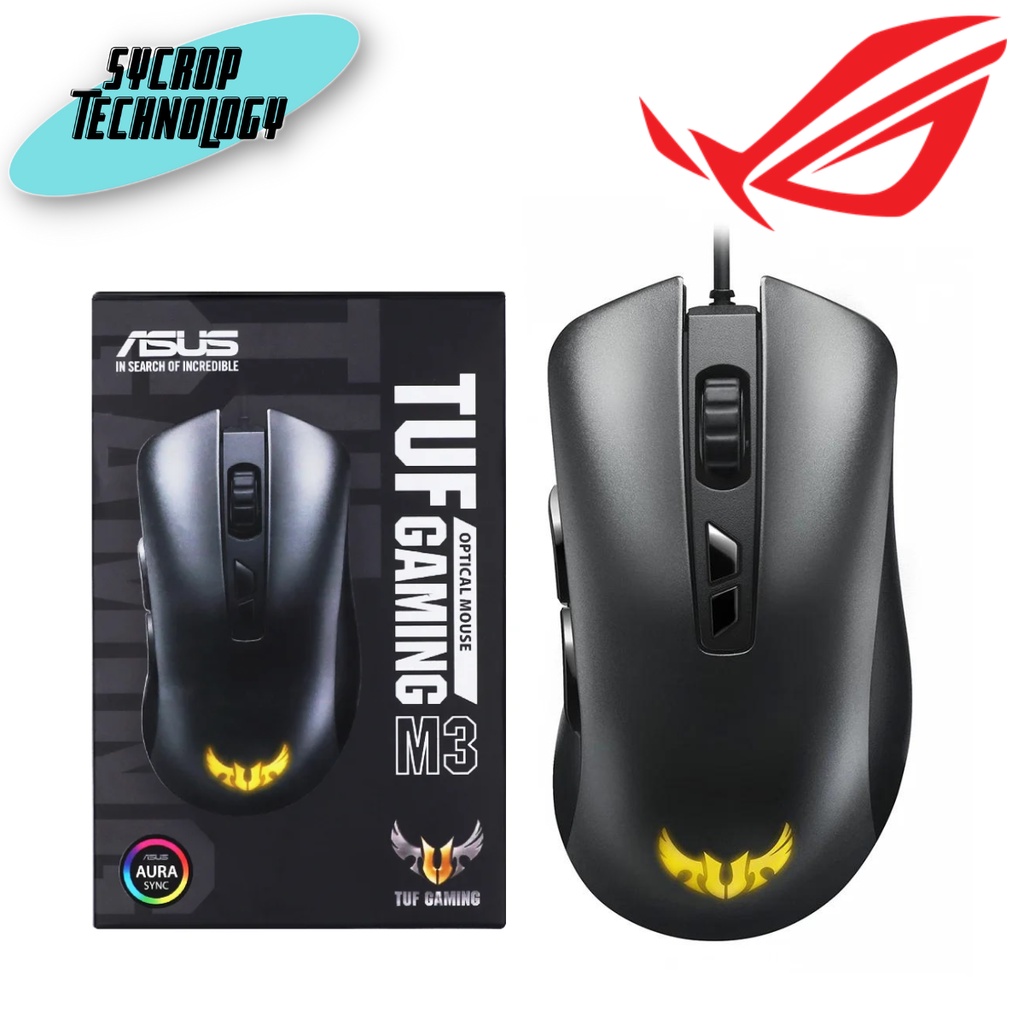 เมาส์เกมมิ่ง MOUSE ASUS TUF M3 GAMING ประกันศูนย์ เช็คสินค้าก่อนสั่งซื้อ