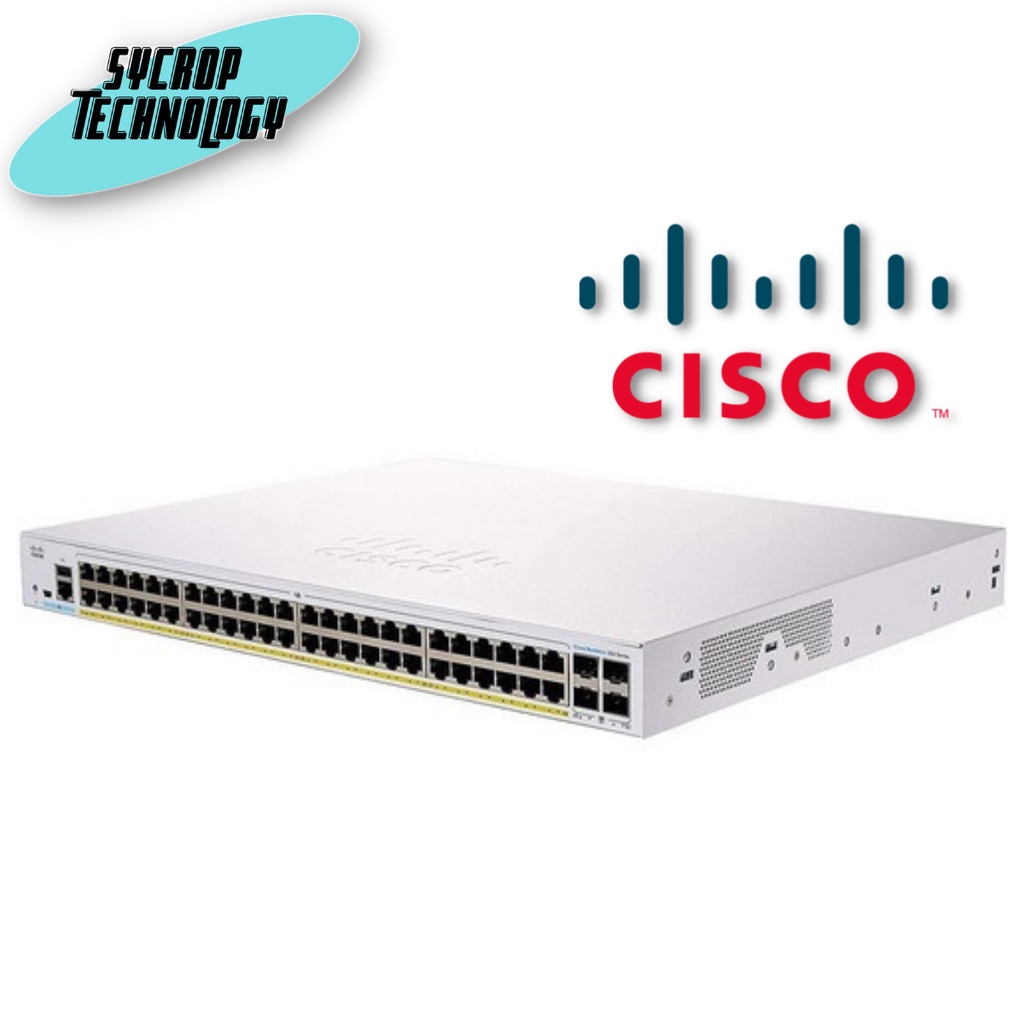 CBS250-48P-4G-EU Switch Cisco Business 250 Series 48G PoE+/4SFP ประกันศุนย์ เช็คสินค้าก่อนสั่งซื้อ