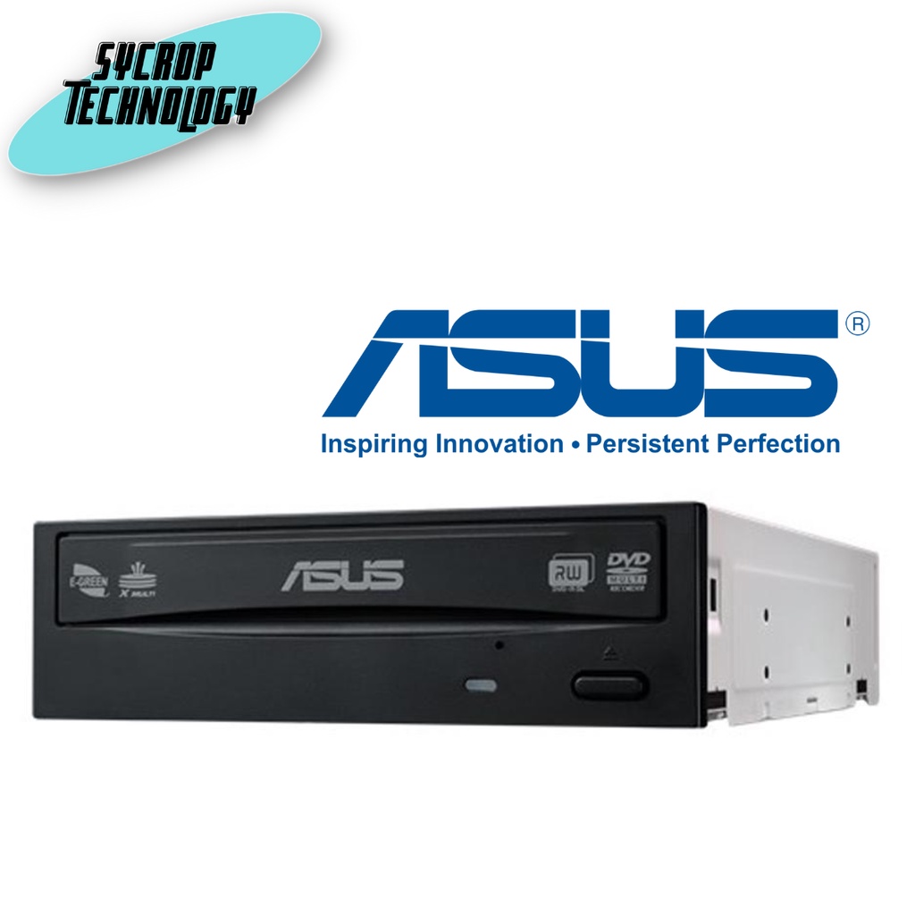 ASUS DVD-RW (เครื่องอ่าน-เขียนดีวีดี) 24D5MT/BLK/G/AS 24X (BOX-BLACK)