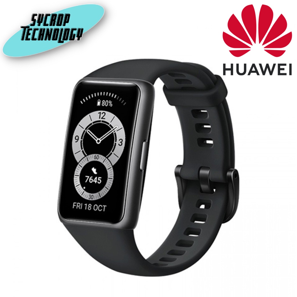 HUAWEI Band 6 จอใหญ่ FullView 1.47 นิ้ว วัดค่า SpO2 จัดเต็มโหมดออกกำลังกาย 96 โหมด ใช้งานได้ถึง 2 สัปดาห์