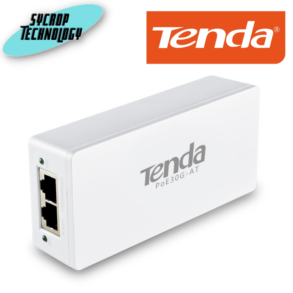 Tenda PoE30G-AT   PoE Injector delivers up to 30W output power per port
