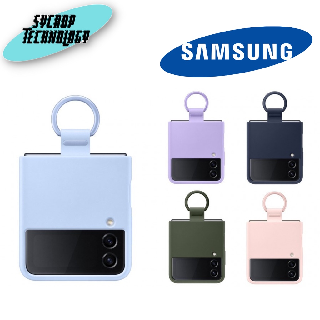เคส Samsung Silicone Cover with Ring Flip4 5G ของแท้ สินค้าศูนย์ เช็คสินค้าก่อนสั่งซื้อ - เขียว