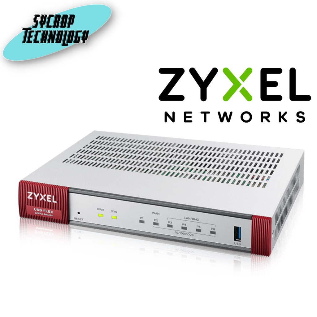 ZyXEL USG FLEX 100 + Bundled 1 year for all License and services ประกันศูนย์