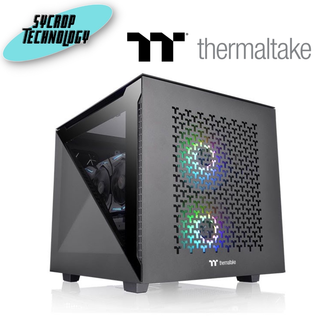 เคสคอมพิวเตอร์ mATX(NP) THERMALTAKE DIVIDER 200 TG AIR (BLACK,CA-1V1-00S1WN-01) ประกนัศูนย์ เช็คสินค้าก่อนสั่งซื้อสินค้า