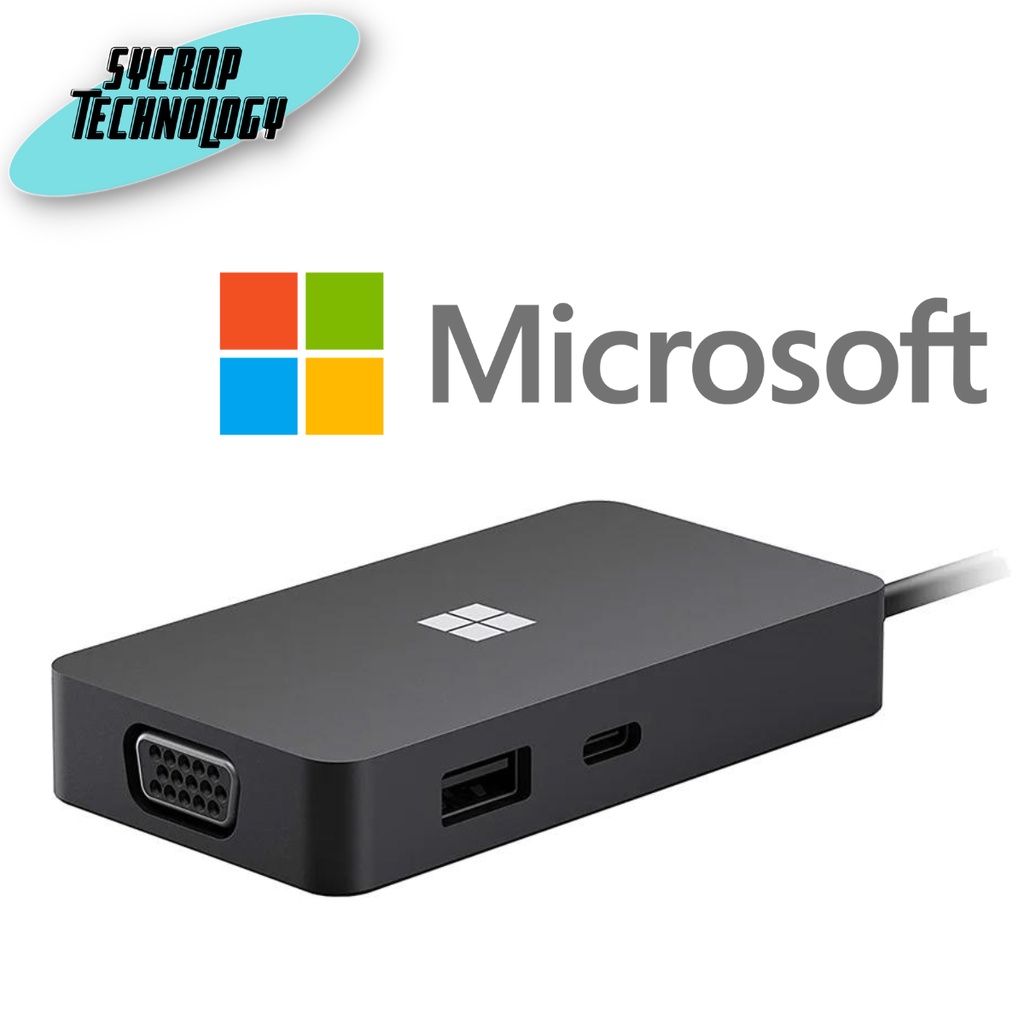 USB TYPE C MULTIPORT ADAPTER อุปกรณ์แปลงสัญญาณ MICROSOFT USB-C TRAVEL HUB(SWV-00005X) ประกันศูนย์ เช็คสินค้าก่อนสั่งซื้อ