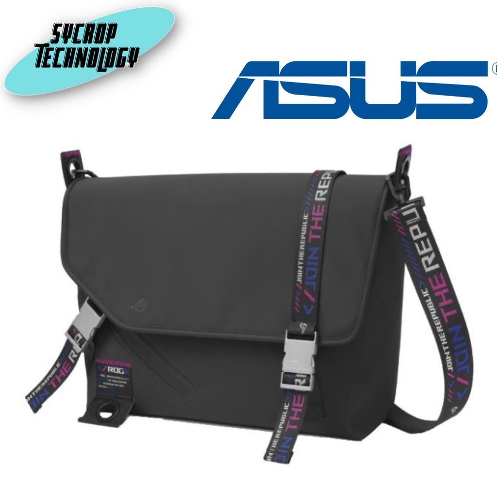 MESSENGER BAG (กระเป๋าเมสเซนเจอร์) ASUS ROG SLASH CLASSIC MESSENGER BAG BC3500 เช็คสินค้าก่อนสั่งซื้อ