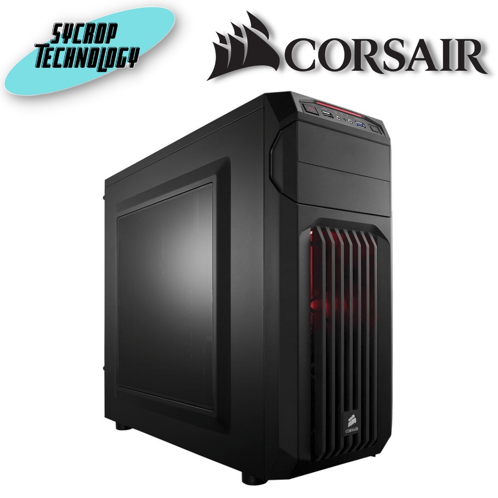 CORSAIR CASE (เคส) CARBIDE SPEC-01 RED LED (CC-9011050-WW)