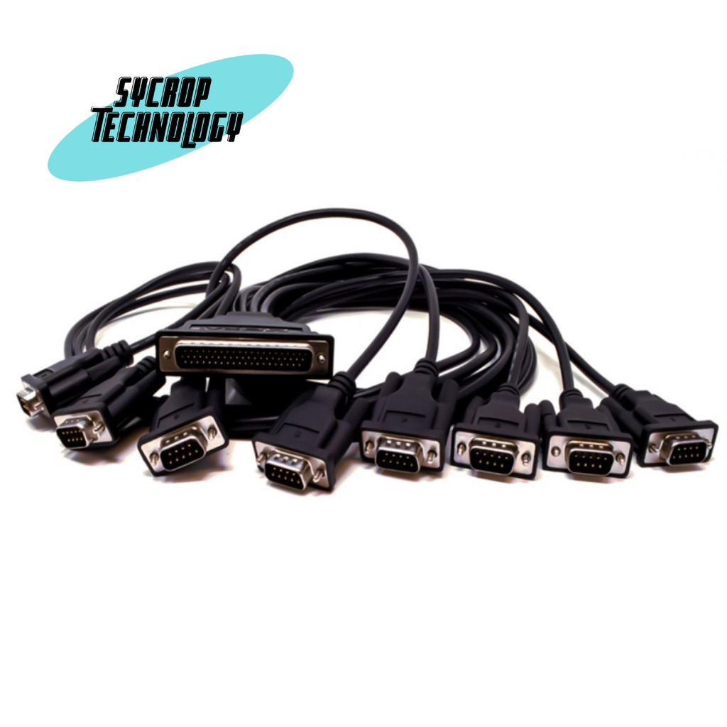 MOXA-CBL-M62M9x8-100  M62 to 8 x DB9 male serial cable, 1 m