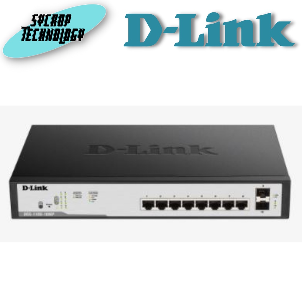 Gigabit Switching Hub D-LINK (DGS-1100-08P) 8 Port PoE Smart Managed (7'')