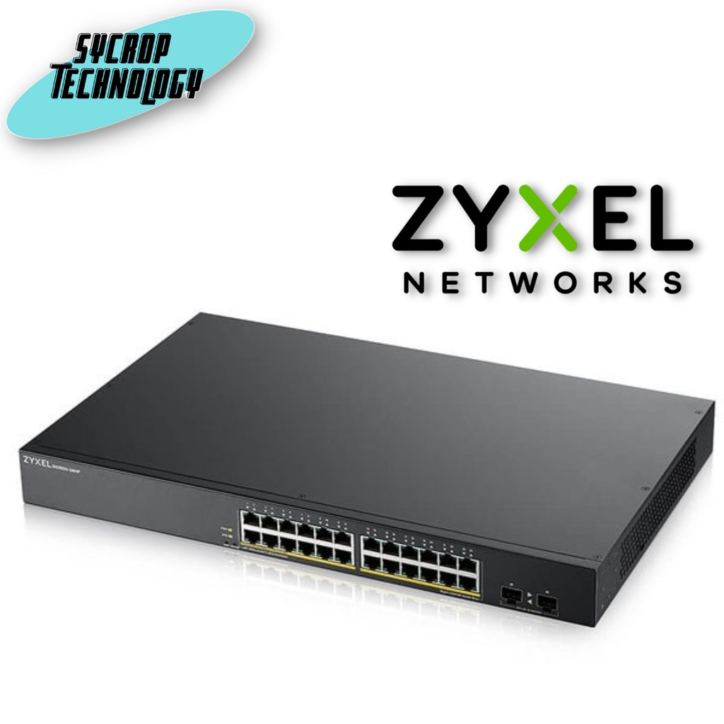Gigabit Switching Hub 24 Port ZYXEL GS1900-24HPv2 (17'',24 POE,+2 SFP)