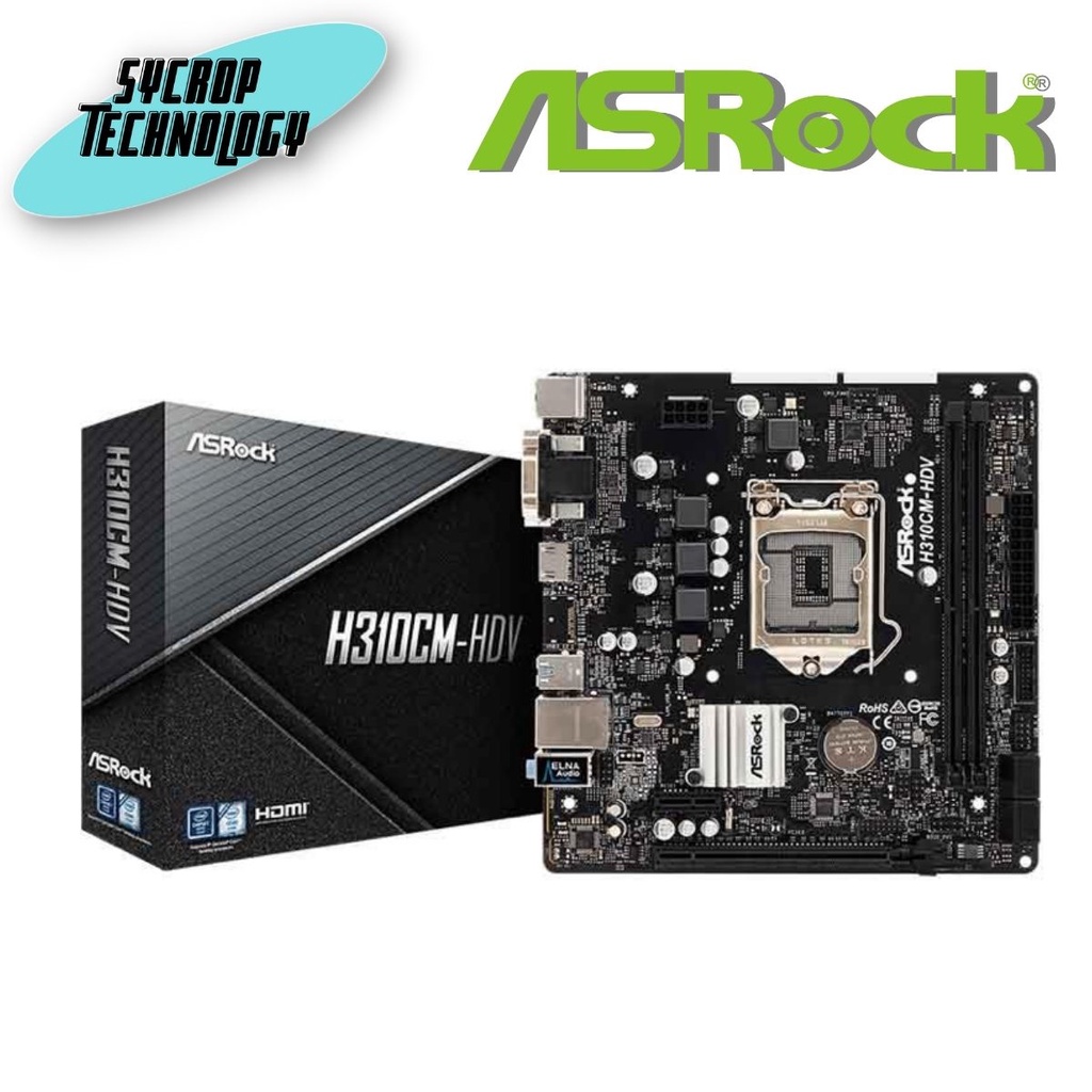 AsRock Mainboard H310CM-HDV LGA1151