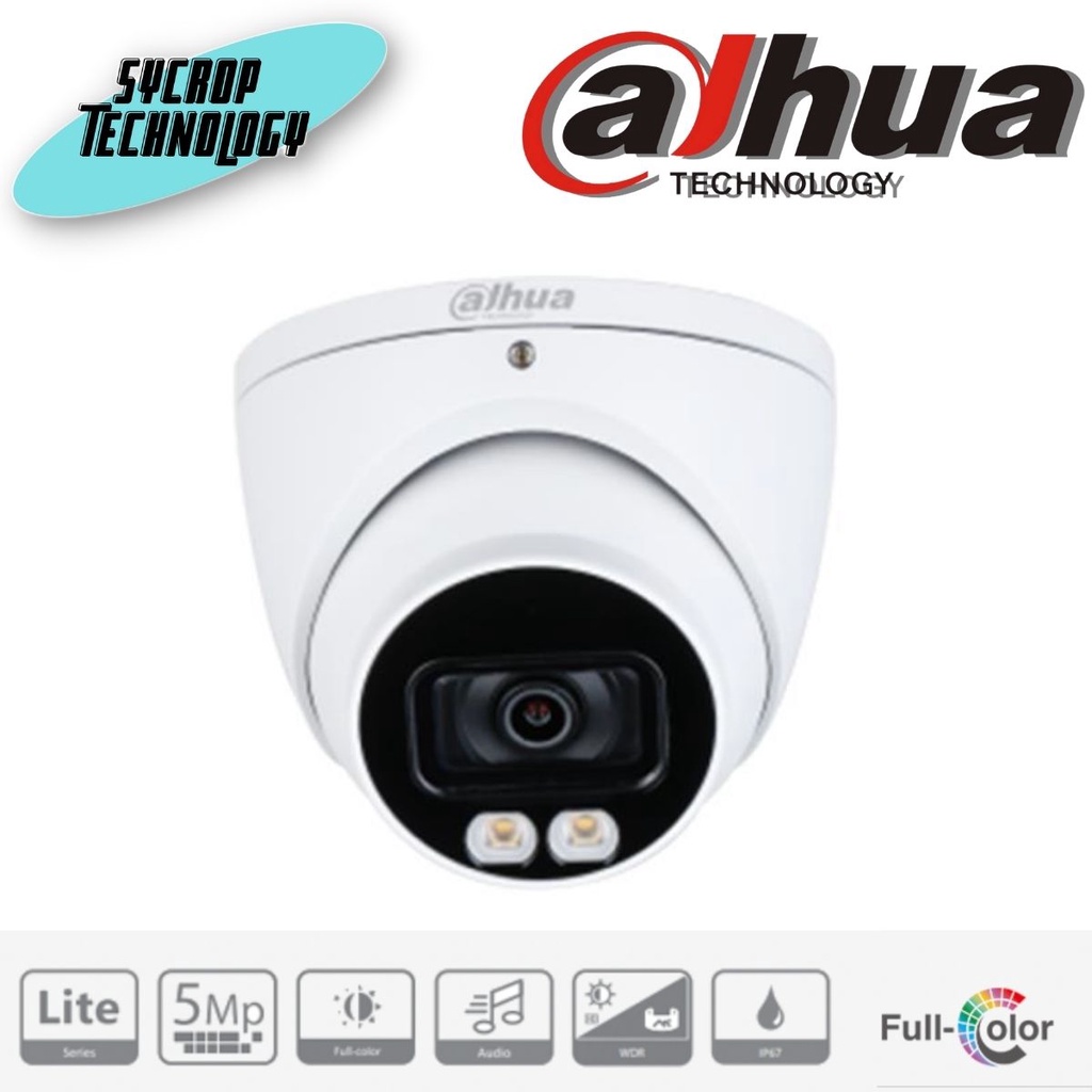 DAHUA HAC-HDW1509T(-A)-LED 5MP Full-color HDCVI Eyeball Camera