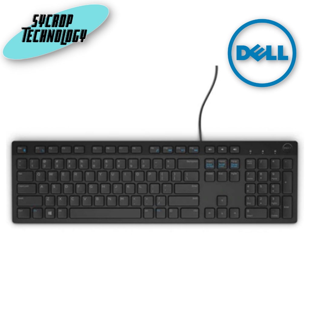 USB Keyboard DELL (KB216) Black คีย์บอร์ด