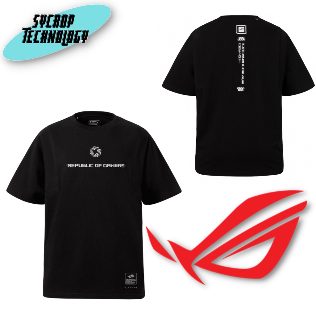 เสื้อ ROG Kamon L-Sleeve T-Shirt สินค้าศูนย์ เช็คสินค้าก่อนสั่งซื้อ - M