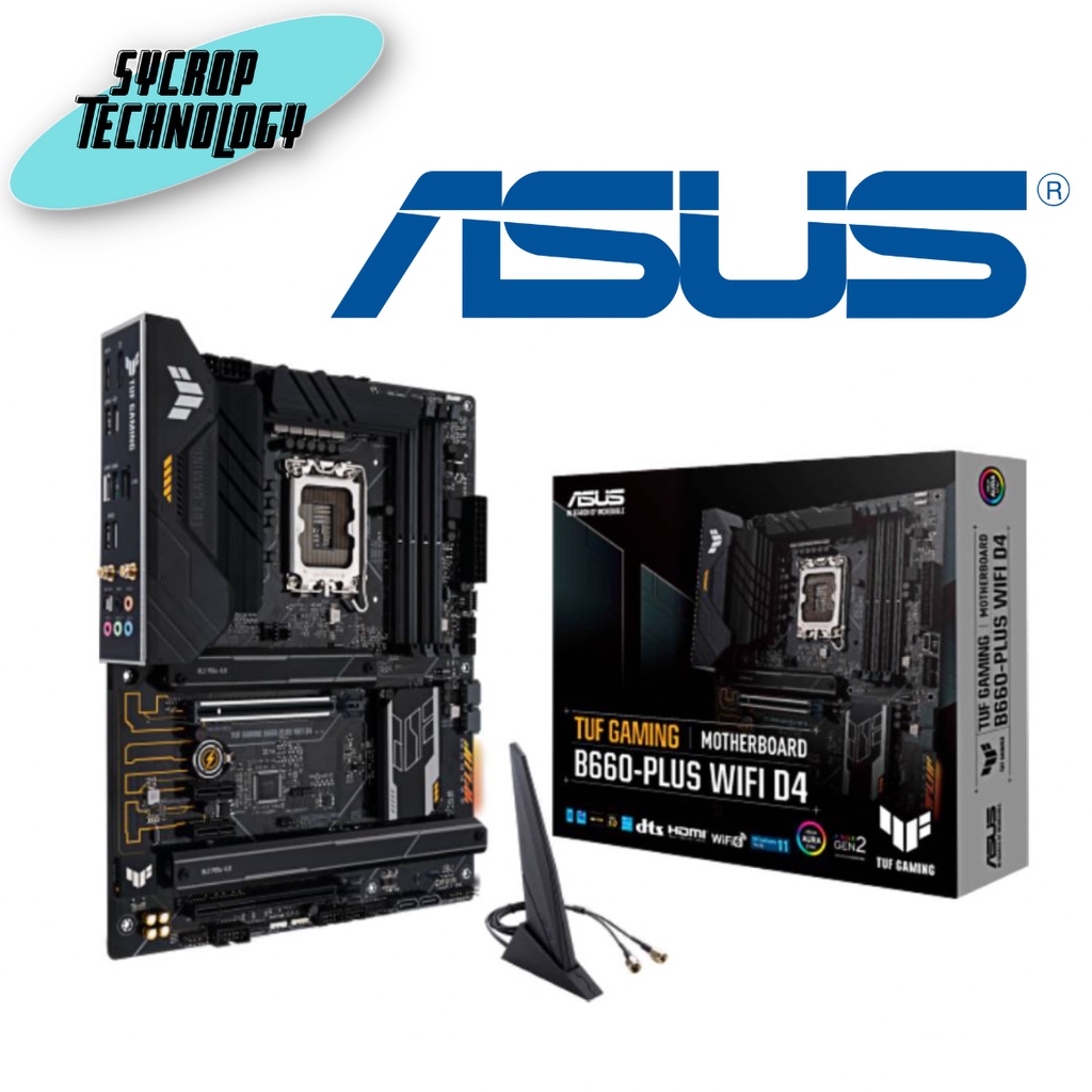เมนบอร์ด ASUS Mainboard TUF-GAMING-B660-PLUS-WIFI-D4 LGA-1700 ประกันศูนย์ เช็คสินค้าก่อนสั่งซื้อ
